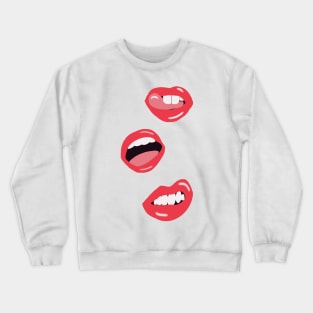 Red Lips Crewneck Sweatshirt